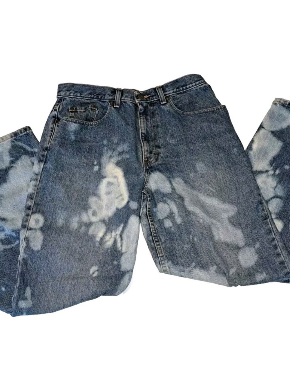 Eddie Bauer Mens Blue Jeans Relaxed Fit Custom Bleached 33x30